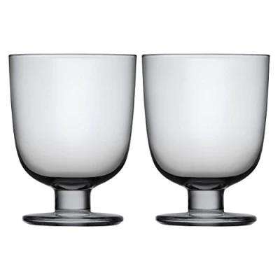 Abbildung von Iittala Lempi Glas 34 cl Grau 2 stück