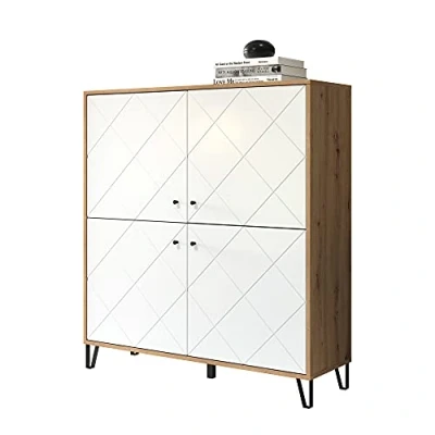 Abbildung von trendteam Hochschrank Touch Highboard Kommode Schrank Wohnzimmermöbel Standschrank
