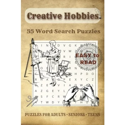 Abbildung von Creative Hobbies Word Search: 55 Unique Puzzles Inspired by Arts, Crafts &amp; DIY Activities