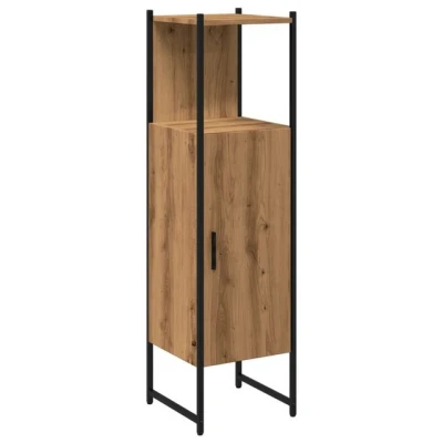 Abbildung von vidaXL Badezimmerspiegelschrank Badschrank Artisan Eiche 33x33x120,5 cm Holzwerkstoff (1 St)