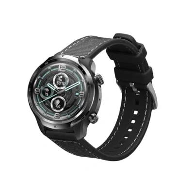 Abbildung von kwmobile Armband kompatibel mit Ticwatch Pro 3 / Lite E3 Band Aus Nylon und Silikon Fitnesstracker Sportarmband Schwarz Innenmaße 14 22 cm