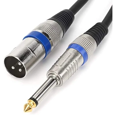 Abbildung von HTRUIYATY Xlr Männlich auf 6,35 mm 1/4 Zoll TS Klinke Kable mit Mono Stecker, 3 Poliges Audio Kabel, Interconnect Mikrofonkabel, Lautsprecher (3 M)