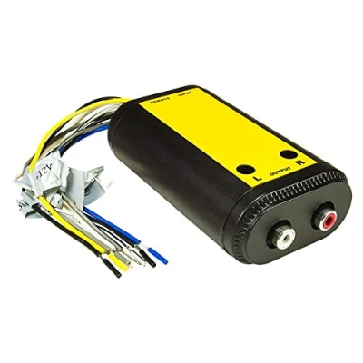 Abbildung von tomzz Audio 5800 083 Aktiv Autoradio Hochpegel High Low Level Umwandler Converter Lautsprecher auf Cinch Pegel Verstärker regelbar Remoteerzeugung