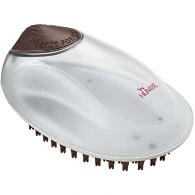 Abbildung von Hunter SPA Pflegestriegel mit integrierter Shampoofunktion, 12 x 8 cm 4016739655684