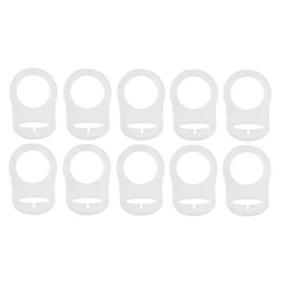 Abbildung von Hundnsney 10 Stueck Silikon Ring Schnullerhalter Mannequin Adapter loeschen