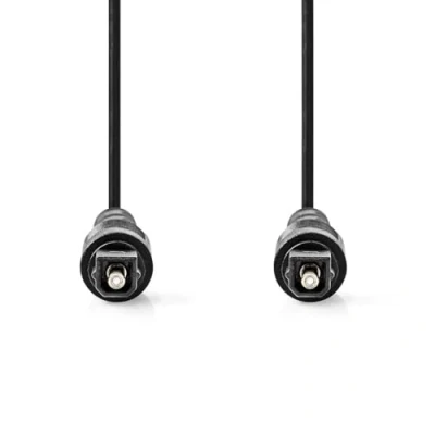 Abbildung von Nedis Optisches Audiokabel Toslink Stecker 1.00 m Rund PVC Schwarz Label