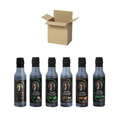 Abbildung von Creme mit Aceto Balsamico di Modena IGP (Balsamico Essig von ggA) Klassisch, Feige, Basilikum, Trüffel, Orange, Rosmarin Karton 6 Flaschen 250 ml &quot;Il Conte&quot;