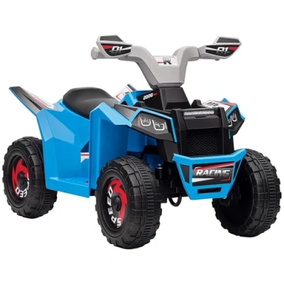Abbildung von HOMCOM Elektro Kinderquad Kinderauto, Elektrofahrzeug mit Vorwärts &amp; Rückwärtsgang, Belastbarkeit 25 kg, (1 tlg), für Kinder von 18 Monaten bis 36 Monaten, Blau