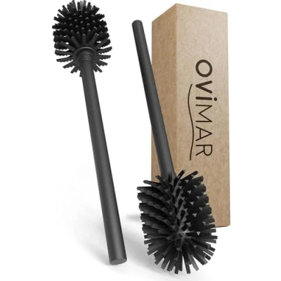 Abbildung von ovimar WC Reinigungsbürste Lindoya, (Packung, 2 tlg., 2), aus Edelstahl in Schwarz zur