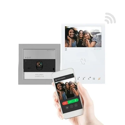 Abbildung von Kit Interphone Ultra et Mini Mains libres Wi fi Simplebus 2 KVU8190W Comelit