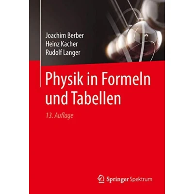 Abbildung von Physik in Formeln und Tabellen