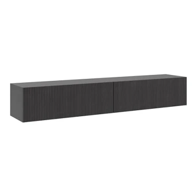 Abbildung von Selsey TV Schrank Board Sideboard Fernsehtisch Fernsehschrank 175 cm Hängend Portland Esche Schwarz Nolie