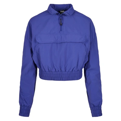 Abbildung von Urban Classics Crinkle Windbreaker, Damen, Größe: XL, Bluepurple