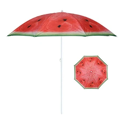 Abbildung von Meinposten Sonnenschirm Ø 150 cm Strandschirm knickbar Schirm Balkonschirm Gartenschirm, abknickbar