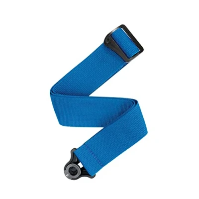 Abbildung von D&#039;Addario Accessories Auto Lock Gitarrengurt mit Verschluss Locking Guitar Strap Blau, Polypro