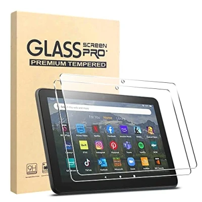 Abbildung von KLWAINM [2 Stück] 8 Zoll Tablet Schutzfolie Displayschutz 2.5D HD 9H Härte Anti Kratzen Bläschenfrei Panzerfolie Hartglas Schutzglas Glas Folie Screen Protector