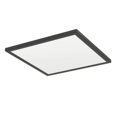 Abbildung von EGLO connect.z Smart Home LED Badezimmer Deckenleuchte Rovito Z, ZigBee, App und Sprachsteuerung Alexa, warmweiß kaltweiß, RGB, dimmbare Bad Deckenlampe, schwarz, IP44, 39x39 cm