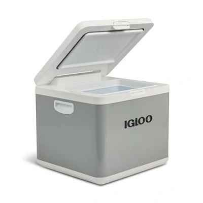 Abbildung von IGLOO IH45 Kompressor Kühlbox Hybrid Gefrierbox, 43 Liter, 12 V und 230V, Mini Kühlschrank für Auto, Reise Mobil Camping, Grau