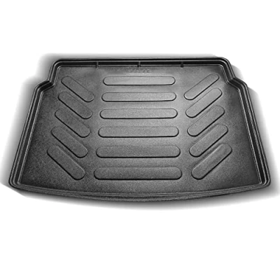 Abbildung von Trimak Passgenau 3D Kofferraumwanne Kompatibel mit Hyundai i30 3 Gen Obere ab 2017 Kofferraummatte Schutzmatte Auto Zubehör Antirutschmatte Kantenschutz TPE Gummi Dauerhaft Schwarz