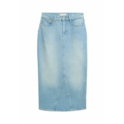 Abbildung von TOM Tailor denim Jeansrock, Damen, Größe: Small, Used mid stone blue