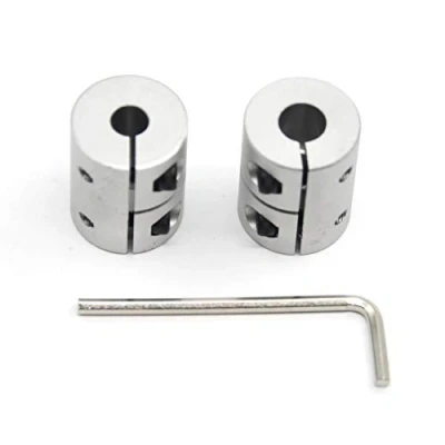 Abbildung von Befenybay 2 Stück 6,35 mm auf 8 Wellenkupplung, 25 Länge, 20 Durchmesser, Kupplung, Aluminiumlegierung, für 3D Drucker, CNC Maschine (6,35 x mm)