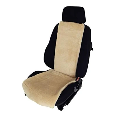 Abbildung von Leibersperger Autositzbezug Autositzauflage Autofell Premium aus Lammfell Sport/Höcker/Premium mit Gummischlinge (Beige)
