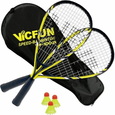 Abbildung von VICFUN Badmintonschläger Speed Badminton Junior 100 gelb/schwarz