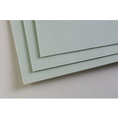Abbildung von Clairefontaine 696157C Packung mit 5 Zeichenbögen Pastelmat, ideal für Trockentechniken und Pastell, DIN A3 29,7x42cm, 360g, Hellgrün, 1 Pack