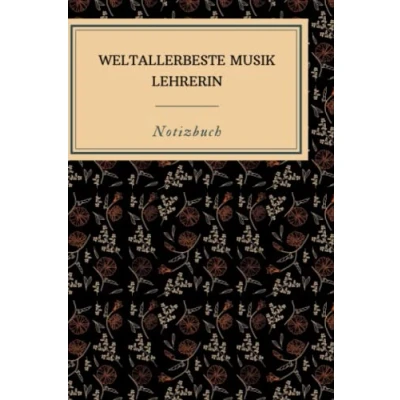 Abbildung von WELTALLERBESTE Musik LEHRERIN NOTIZBUCH: A5 Notizbuch kariert Lehrernotizbuch Wichtelidee Lehrer Gadgets