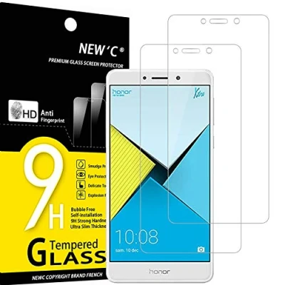 Abbildung von NEW&#039;C 2 Stück, Panzer Schutz Glas für Honor 6X, Frei von Kratzern, 9H Härte, HD Displayschutzfolie, 0.33mm Ultra klar, Ultrabeständig