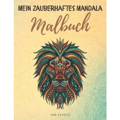 Abbildung von Mein zauberhaftes Mandala Malbuch: 50 Dschungel Safari Mandalas für Kinder ab 8 Jahren. Förderung von Kreativität, Stressabbau und Entspannung mit dem Malbuch