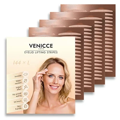 Abbildung von Schlupflider Stripes unsichtbar, Tapes, Augenlid Stripes, Augenlidklebeband, Eyelid Tape, Augen Lifting ohne OP, Augenlidstraffung, entfernen 144xL