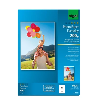 Abbildung von Sigel Fotopapier Everyday Plus, hochglänzend und sofort trocknend
