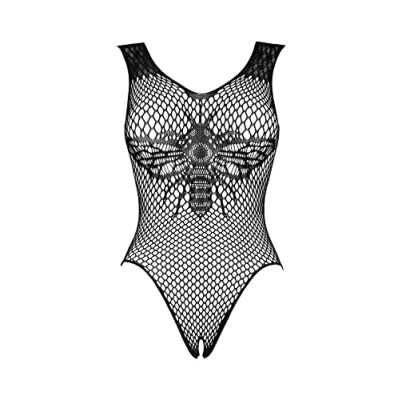 Abbildung von Obsessive Body Netz mit Bienenmotiv schwarz (1 tlg) aus elastischem Stoff