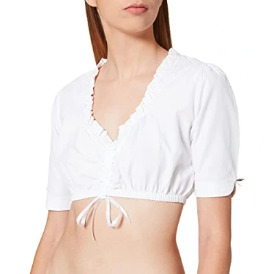 Abbildung von Stockerpoint Damen B 1018 Dirndlbluse, Weiss, 40