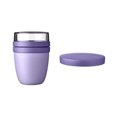 Abbildung von Mepal Lunchbox Lunchpot Switch Ellipse, praktischer Müslibecher, Vivid Lilac, Polypropylen (PP), PCTG, mach aus deinem einen Snackpot