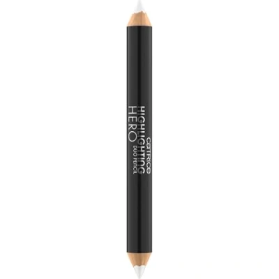 Abbildung von Catrice Highlighting Hero Duo Pencil, Kajalstift, Nr. 030, Weiss, schimmernd, matt, vegan, ohne Mikroplastikpartikel, Nanopartikel frei, Parfüm, 1er Pack (2.4g)