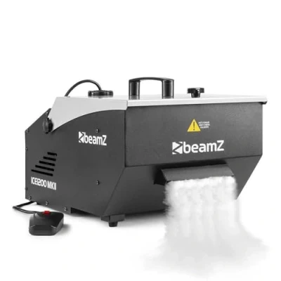 Abbildung von BeamZ ICE1200 MKII Bodennebelmaschine 1200 Watt für Bodennebel, Boden Nebelmaschine mit Kabel Fernbedienung, Rauchmaschine Nebel, Party, Geburtstage, Halloween und Hauspartys