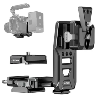 Abbildung von NEEWER V Mount Akku Platte mit NATO Schienen, Arca Typ Basisplatte für RS4 Pro RS3 Gimbal modulares DSLR Kamera Video Rig, kompatibel SmallRig Verriegelungs Battery Käfig, PS016