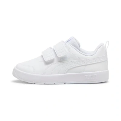 Abbildung von Puma Court Sneaker low white silver mist für Kinder, Größe: 32, Schuhe
