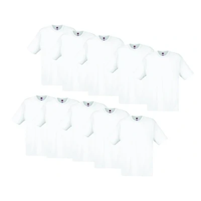 Abbildung von Fruit of the loom Herren Pack Da 10 Uomo Original T Shirt, Weiß (White 89), Large (10er
