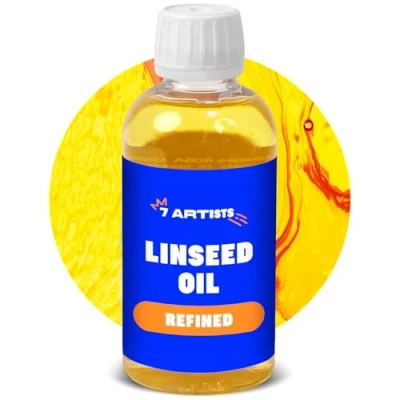 Abbildung von 7 Artists Ölfarbe Leinöl Für Ölfarben 250ml Flasche Polymerisiert, Linseed Oil