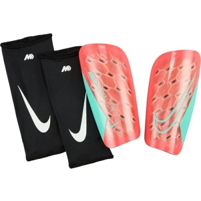 Abbildung von Nike Performance Mercurial LITE Unisex Schienbeinschoner, Größe: Large, Ember glow/aurora green