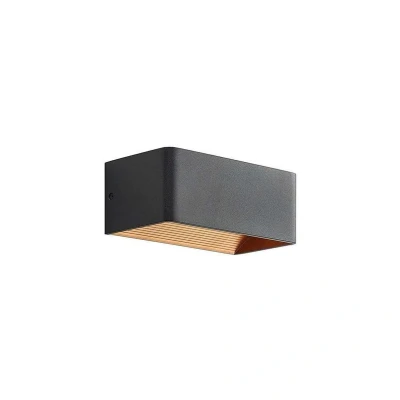 Abbildung von Arcchio LED Wandlampe Karam, 20 cm, schwarz, Metall, up/down