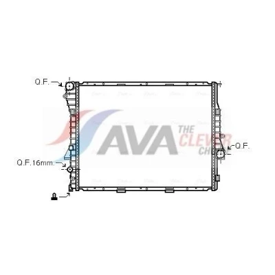 Abbildung von PRASCO BWA2275 Kühler, Motorkühlung Aluminium 591 598 22 mit Schnellkupplungen Kühlrippen gelötet BMW: X5