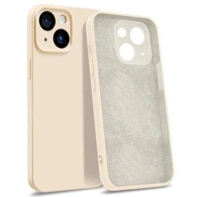 Abbildung von MyGadget Hülle für iPhone 14 [ 4 Layer Struktur Schutzhülle ] Gummierte Handyhülle mit Soft Inlay &amp; Hardcase Cover außen Weiß