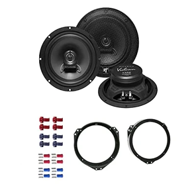 Abbildung von Hifonics VX 62 Lautsprecher mit Einbauset passend für Opel Calibra 1990 1997 Türen vorne 360 Watt 165mm 2 Wege Koax
