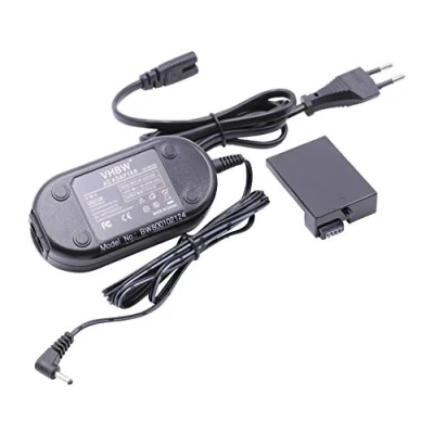Abbildung von vhbw Netzteil Ersatz für Canon ACK E8, DR E8 Kamera, Digitalkamera + DC Kuppler, 2m