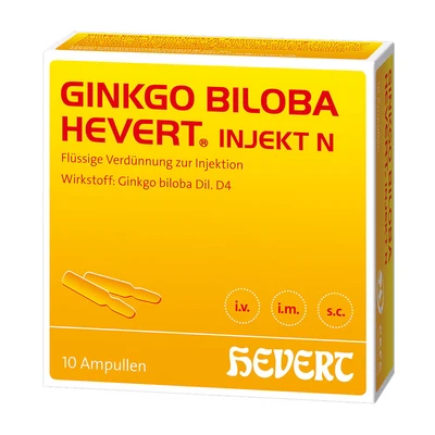 Abbildung von Ginkgo Biloba Hevert injekt N Ampullen 10 St