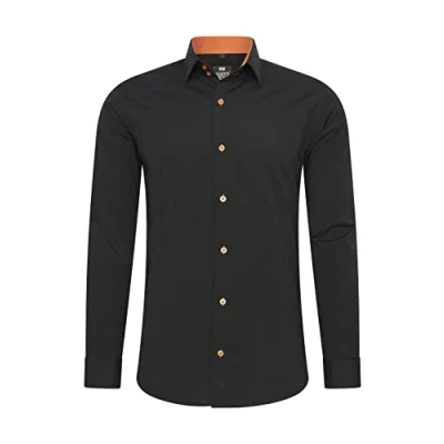 Abbildung von Rusty Neal Freizeithemd Hemd, Herren, Größe: 4XL, Schwarz/orange